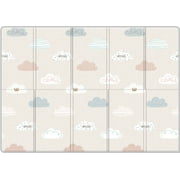Parklon Silky Cotton Foldable Baby Play Mat -Large Size 78.7x55.1 -Cloud Bebe