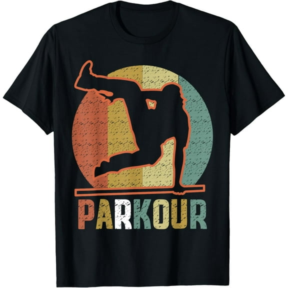 Parkour Apparel T-Shirt men and women can wear,black,white,creative gift