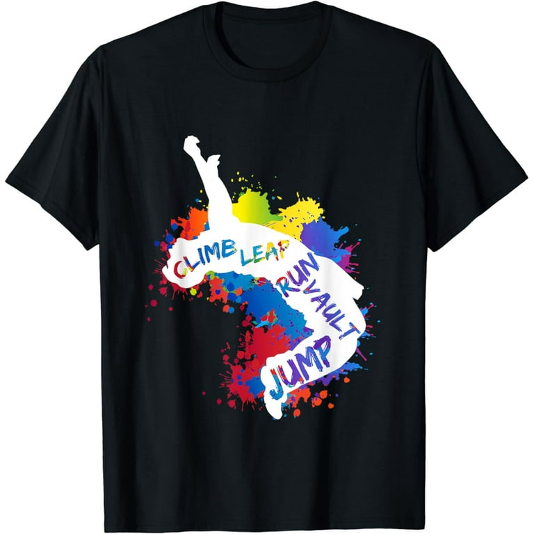 Parkour City Jumper T-Shirt Parkour Free Running Tee Parkour City Jumper T-Shirt Parkour Free Running Tee