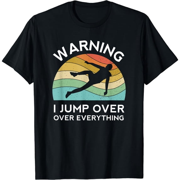 Parkour Free Running Training Traceur Retro Boys Sport Flip T-Shirt Black Large