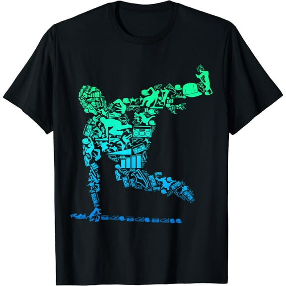 Parkour Freerunner Freerunning Traceur Boys Kids Men T-Shirt Black Large