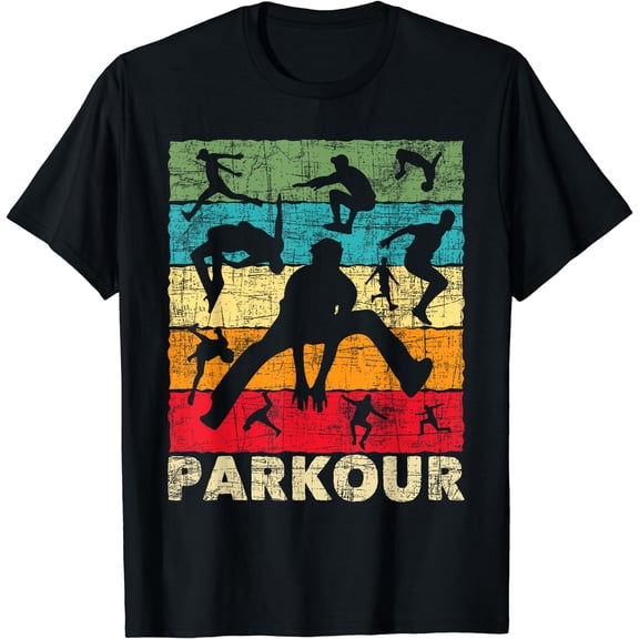 Parkour Lover - Freerunner Freerunning Backflip Jumping T-Shirt Black Medium