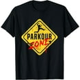 thumbnail image 1 of Parkour Zone | Urban Freerunning | Freestyle Freerunner T-Shirt Black 4X-Large, 1 of 4