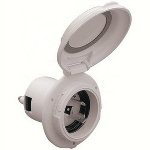 Parkpower By Marinco (Actuant Electrical)  304ELBRV; 30 Amp 125V Contoured Power Inlet