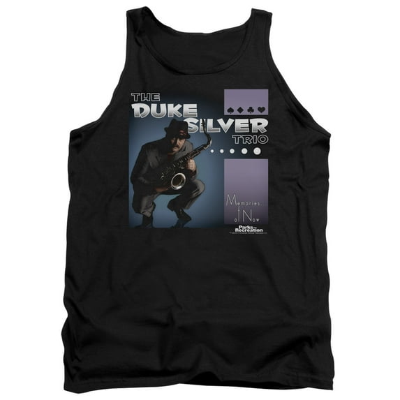Parks And Rec Album Cover Adult Tank Top Black