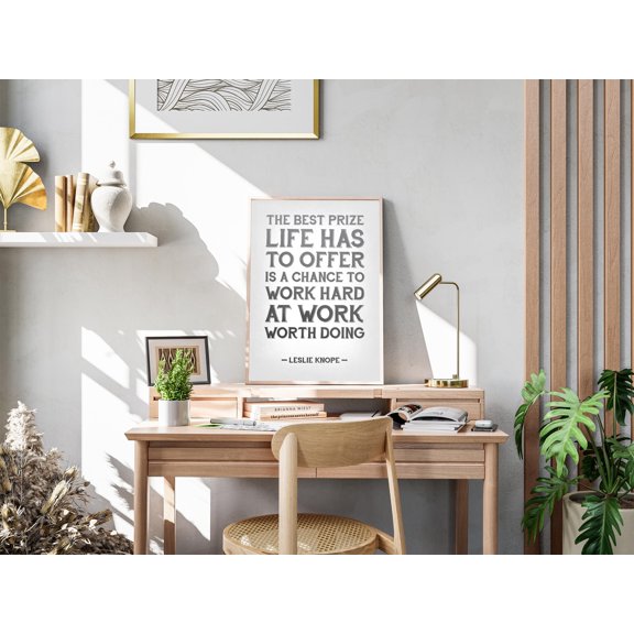 Parks And Rec Leslie Knope Wholesome Minimalist Typography Quote Retro Poster , Poster Print Only