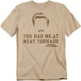 thumbnail image 1 of Parks And Rec Meat Tornado Mens Short Sleeve Shirt (Sand, ), 1 of 7