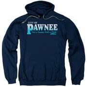 Parks And Rec Pawnee Adult Pullover Hoodie Sweatshirt Navy