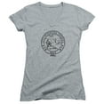 thumbnail image 1 of Parks And Rec Pawnee Seal Junior Women's V-Neck T-Shirt Athletic Heather, 1 of 1