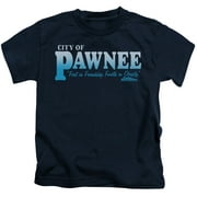 Parks And Rec Pawnee Youth 18/1 T-Shirt Navy