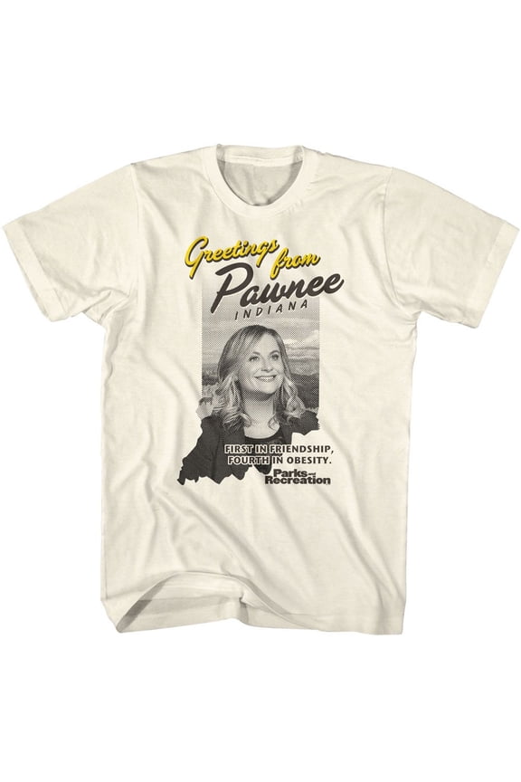 Parks And Recreation Greetings From Natural Adult T-Shirt