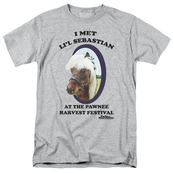 Parks And Recreation Men's Li'l Sebastian T-shirt Medium Heather