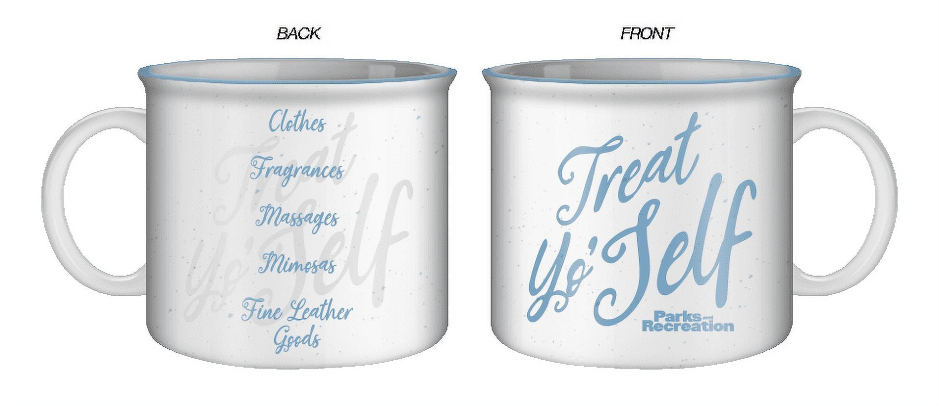 Parks And Recreation Treat Yo Self 20oz Ceramic Camper Mug