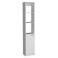 thumbnail image 1 of Parks Linen Bathroom Storage Cabinet with One Door and Six Shelves, Tall Freestanding, 1 of 5