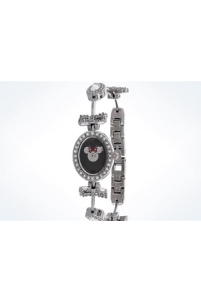 Parks Minnie Mouse Rhinestone Oval Bezel Bow Watch New with Case