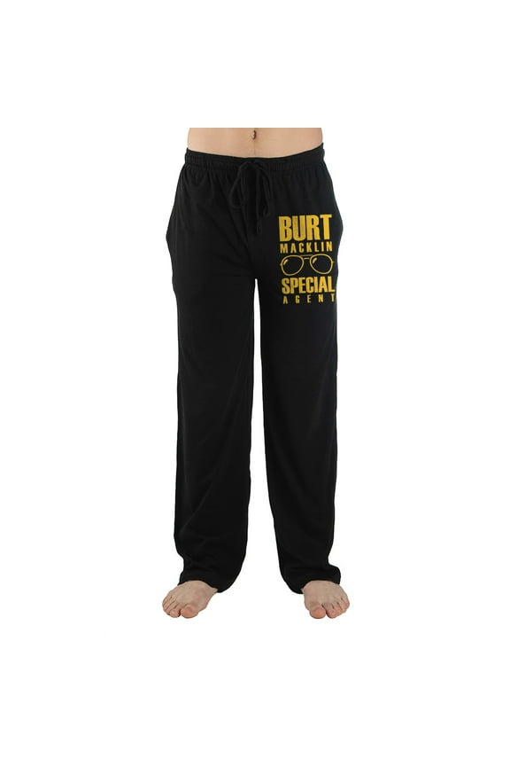 Parks & Rec Sitcom Burt Macklin Mens Sleep Pajama Pants-Large