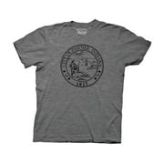 Parks & Recreation Adult Unisex Pawnee Seal Crew T-Shirt 3XL Heather Graphite
