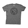 thumbnail image 1 of Parks & Recreation Adult Unisex Pawnee Seal Crew T-Shirt XL Heather Graphite, 1 of 4