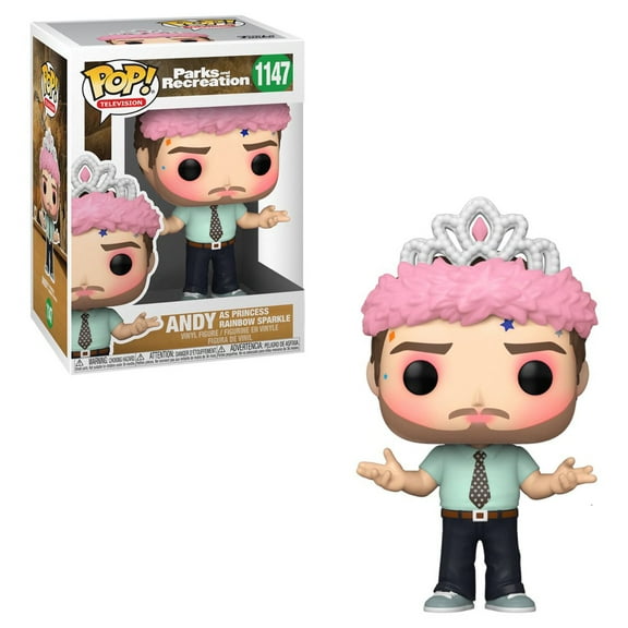 Parks & Recreation Andy Princess Rainbow Sparkle Pop! Vinyl