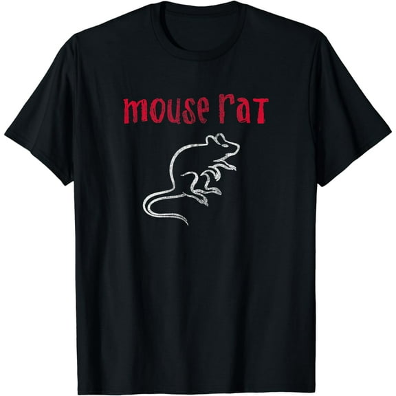 Parks & Recreation Mouse Rat Logo Distressed Short Sleeve T-Shirt