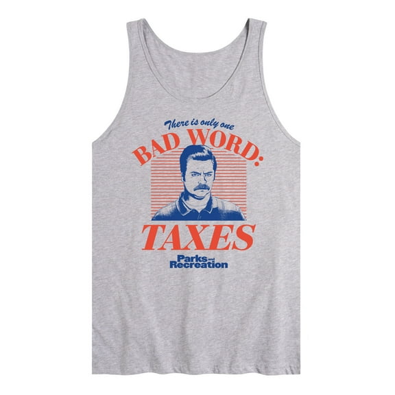Parks and Recreation - Bad Word Taxes  - Men's Jersey Tank Top