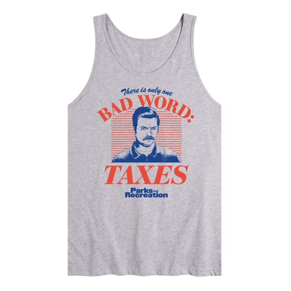 Parks and Recreation - Bad Word Taxes - Men's Jersey Tank Top