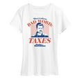thumbnail image 1 of Parks and Recreation - Bad Word Taxes  - Women's Short Sleeve Graphic T-Shirt, 1 of 5
