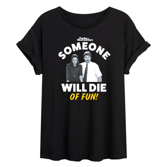 Parks and Recreation - Die Of Fun  - Juniors Ideal Flowy Muscle T-Shirt