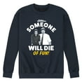 thumbnail image 1 of Parks and Recreation - Die Of Fun - Men's Crew Neck Fleece Pullover, 1 of 5