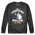thumbnail image 1 of Parks and Recreation - Die Of Fun - Men's Crew Neck Fleece Pullover, 1 of 5