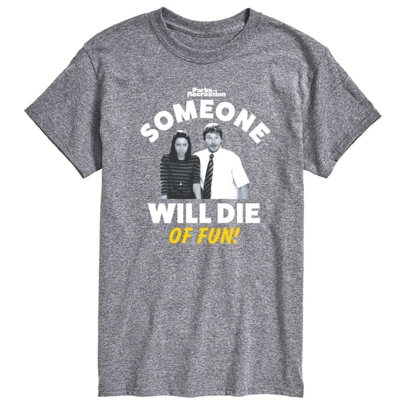 Parks and Recreation - Die Of Fun - Men's Short Sleeve Graphic T-Shirt