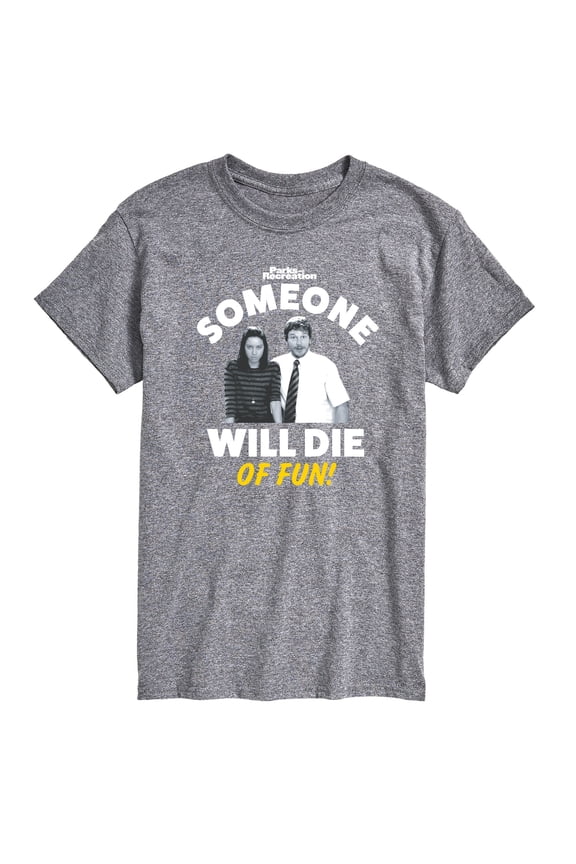 Parks and Recreation - Die Of Fun - Men's Short Sleeve Graphic T-Shirt