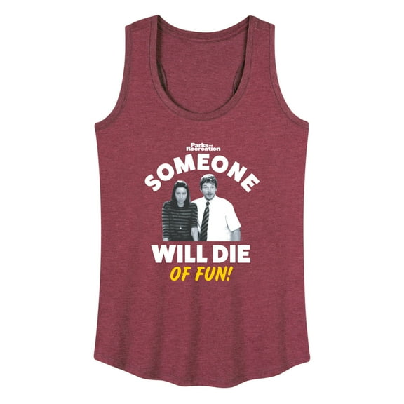 Parks and Recreation - Die Of Fun - Women's Racerback Tank Top
