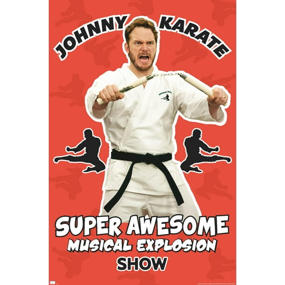 Parks and Recreation - Johnny Karate Wall Poster, 14.725" x 22.375"