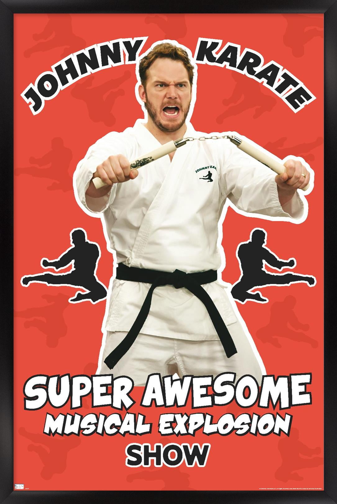Parks and Recreation - Johnny Karate Wall Poster, 22.375" x 34" Framed