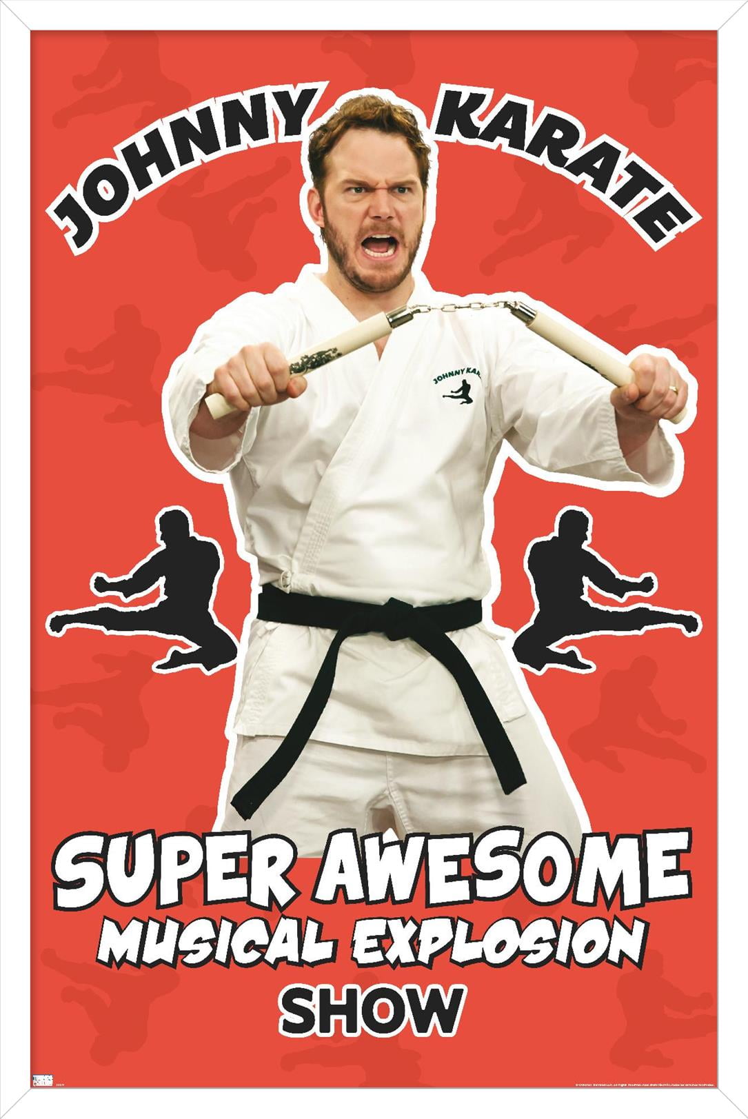 Parks and Recreation - Johnny Karate Wall Poster, 22.375" x 34" Framed