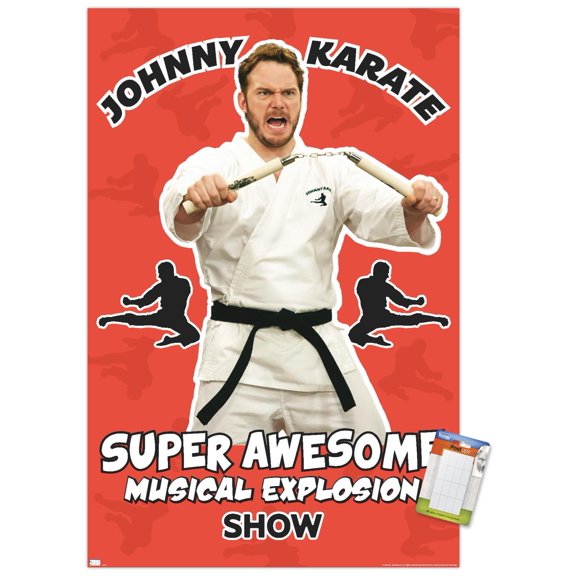 Parks and Recreation - Johnny Karate Wall Poster, 22.375" x 34"