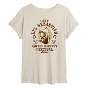 Parks and Recreation - Lil Sebastian  - Juniors Ideal Flowy Muscle T-Shirt