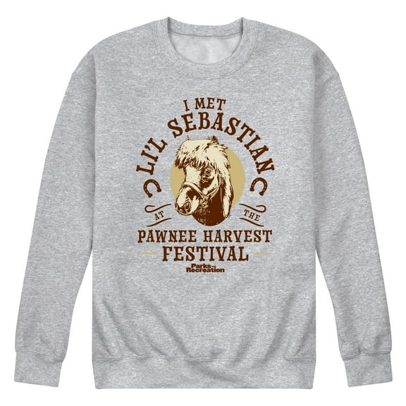 Parks and Recreation - Lil Sebastian - Men's Crew Neck Fleece Pullover