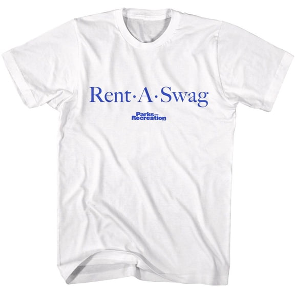 Parks and Recreation Rent A Swag White Adult T-Shirt