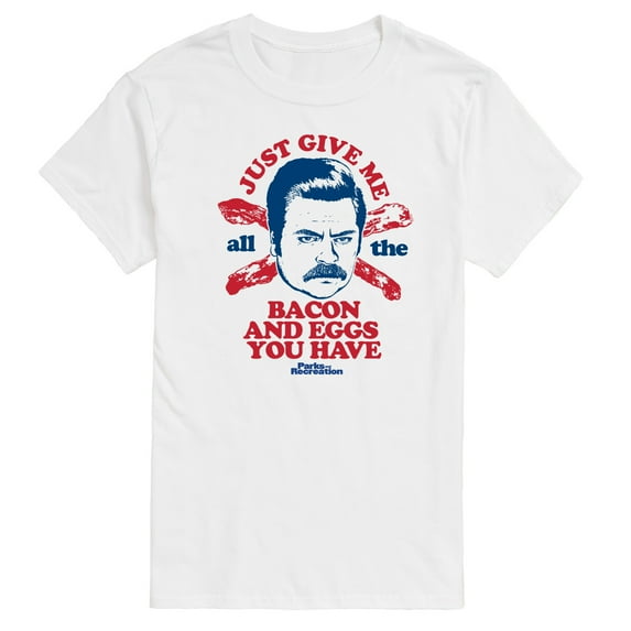 Parks and Recreation - Ron Bacon Eggs - Men's Short Sleeve Graphic T-Shirt
