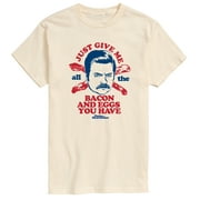 Parks and Recreation - Ron Bacon Eggs - Men's Short Sleeve Graphic T-Shirt