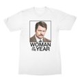 thumbnail image 1 of Parks and Recreation Woman Of The Year White Adult T-Shirt, 1 of 2