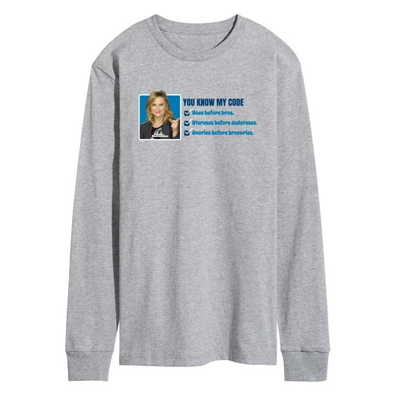 Parks and Recreation - You Know My Code - Men's Long Sleeve T-Shirt