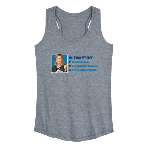 Parks and Recreation - You Know My Code - Women's Racerback Tank Top