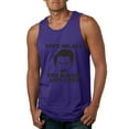 thumbnail image 1 of Parks and Recreations Give Me All The Bacon and Eggs Pop Male Graphic Tank Top, Purple, Medium, 1 of 3