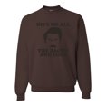 thumbnail image 1 of Parks and Recreations Give Me All The Bacon and Eggs Pop Unisex Crewneck Graphic Sweatshirt, Brown, 2XL, 1 of 3