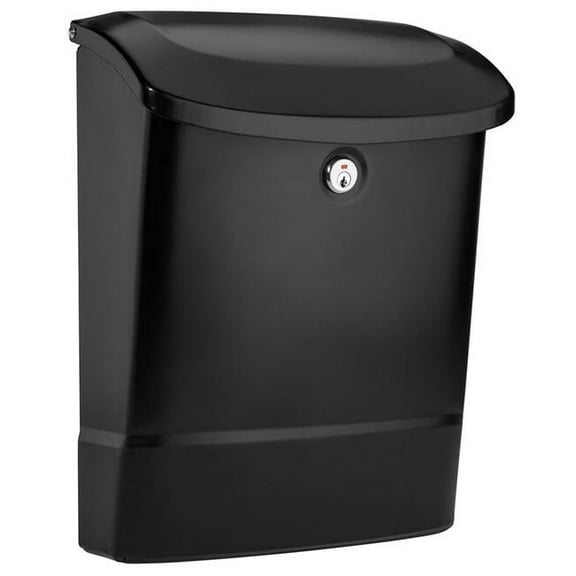Parkside Locking Wall Mount Mailbox - Black