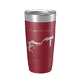thumbnail image 1 of Parksville Lake Map Tumbler Travel Mug Insulated Laser Engraved Coffee Cup Tennessee 20 oz Maroon, 1 of 1