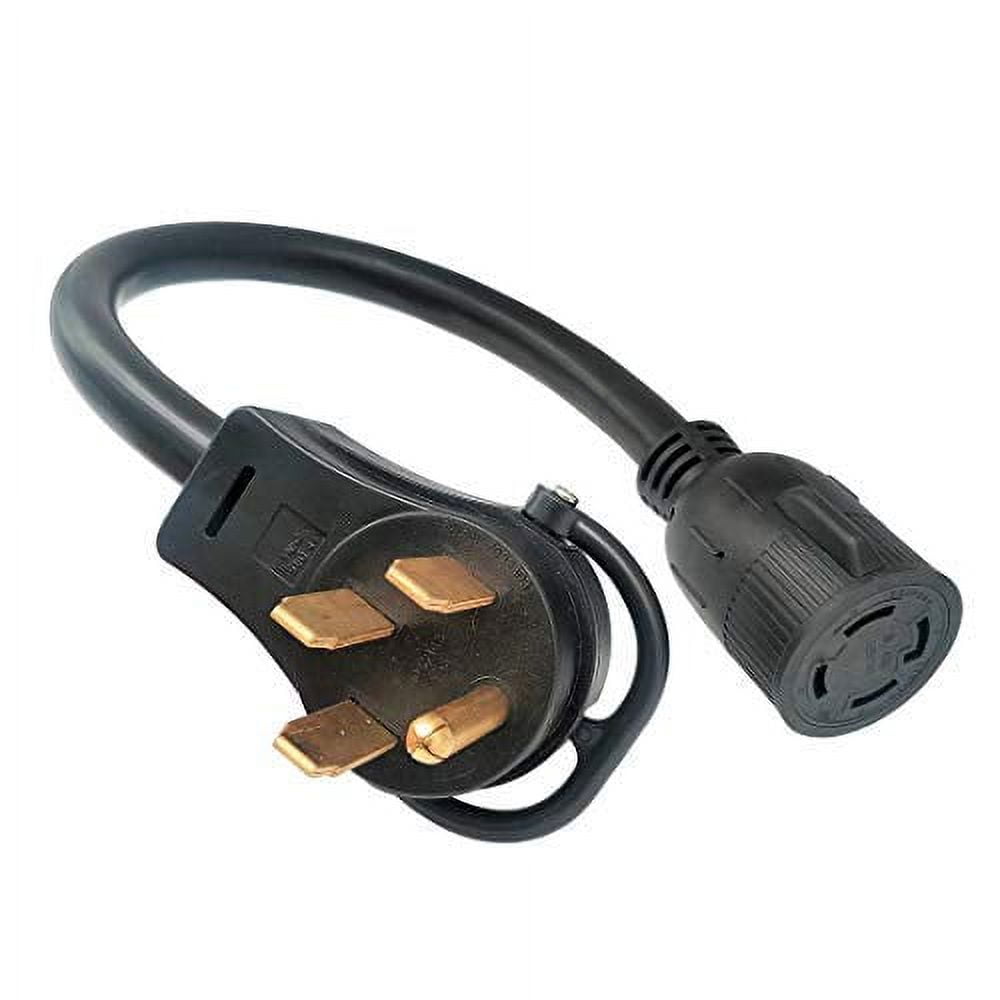 Parkworld 60288 RV 50A 14-50 Plug Male to Generator L14-30 Twist Lock 4 Prong 30A Receptacle Female